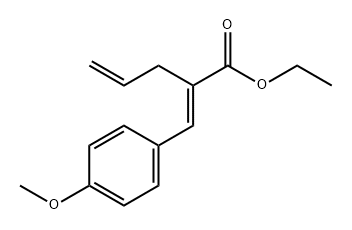 4-Pentenoic acid, 2-[(4-methoxyphenyl)methylene]-, ethyl ester, (2E)- 结构式