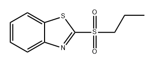 Benzothiazole, 2-(propylsulfonyl)- 结构式