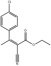 2-Butenoic acid, 3-(4-chlorophenyl)-2-cyano-, ethyl ester, (Z)- (9CI) 结构式