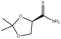 1,3-Dioxolane-4-carbothioamide, 2,2-dimethyl-, (4R)- 结构式