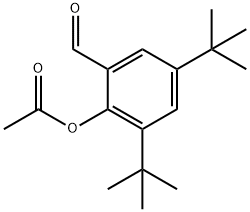 Benzaldehyde, 2-(acetyloxy)-3,5-bis(1,1-dimethylethyl)- 结构式