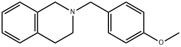 Isoquinoline, 1,2,3,4-tetrahydro-2-[(4-methoxyphenyl)methyl]- 结构式