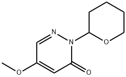 3(2H)-Pyridazinone, 5-methoxy-2-(tetrahydro-2H-pyran-2-yl)- 结构式