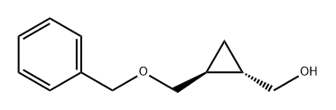 ((1S,2S)-2-((苄氧基)甲基)环丙基)甲醇 结构式