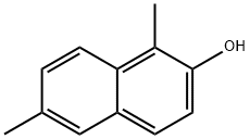 1,6-二甲基萘-2-醇 结构式