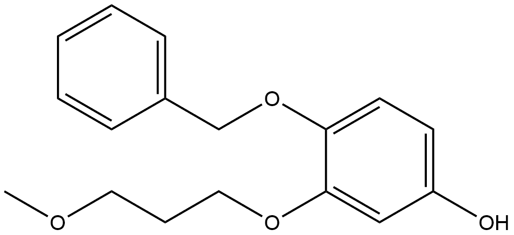 3-(3-Methoxypropoxy)-4-(phenylmethoxy)phenol 结构式