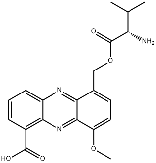 L-Valine, (6-carboxy-4-methoxy-1-phenazinyl)methyl ester 结构式