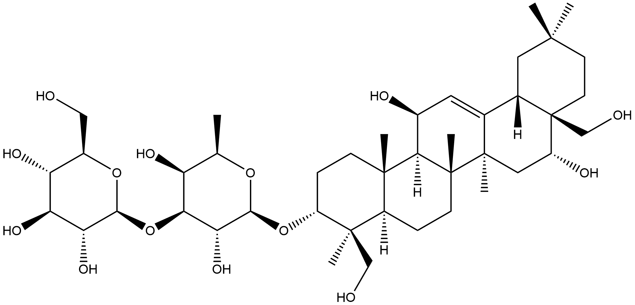 羟基柴胡皂苷A 结构式