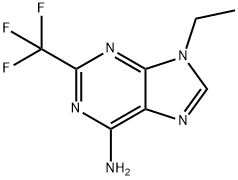 9-Ethyl-2-(trifluoromethyl)-9H-purin-6-amine 结构式