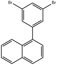 1-(1-萘基)-3,5-二溴苯 结构式