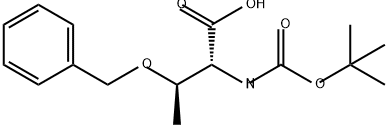 D-Allothreonine, N-[(1,1-dimethylethoxy)carbonyl]-O-(phenylmethyl)- 结构式