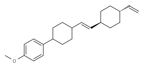(1alpha,4beta[E(trans)]-1-{4-[2-(-(-vinylcyclohexyl)ethenyl)ethenyl)ethenyl]-cyclohexyl}-4-methoxy-benzol 结构式