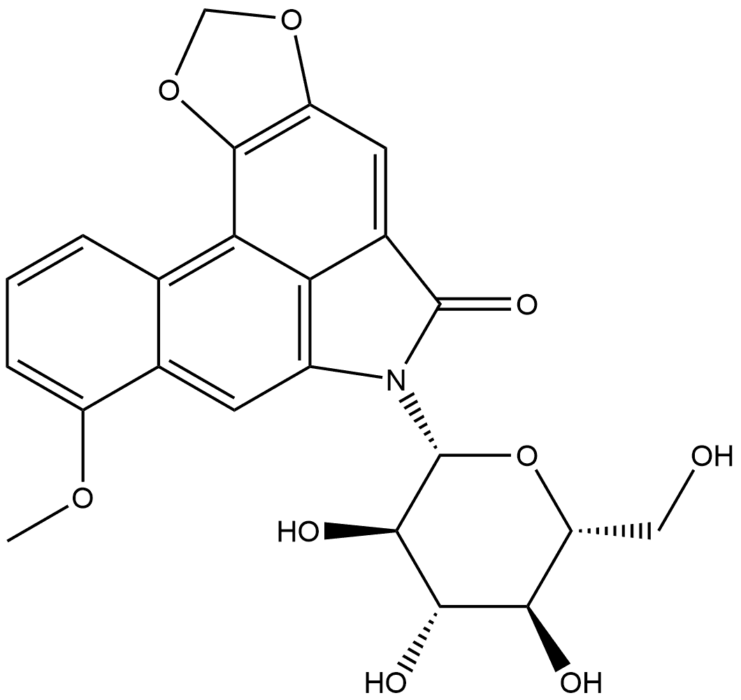 aristololactam-glucoside 结构式