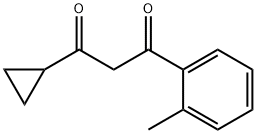 1-环丙基-3-(邻甲苯基)丙烷-1,3-二酮 结构式