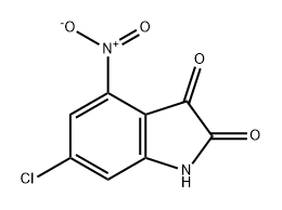 1H-Indole-2,3-dione, 6-chloro-4-nitro- 结构式