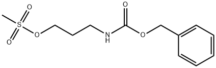 Carbamic acid, N-[3-[(methylsulfonyl)oxy]propyl]-, phenylmethyl ester 结构式