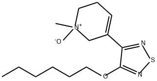Pyridine, 3-[4-(hexyloxy)-1,2,5-thiadiazol-3-yl]-1,2,5,6-tetrahydro-1-methyl-, 1-oxide 结构式