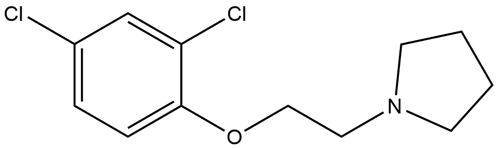 Pyrrolidine, 1-[2-(2,4-dichlorophenoxy)ethyl]- 结构式