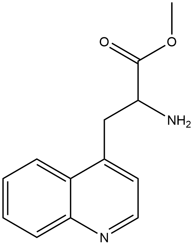 2-Amino-3-quinolin-4-yl-propionic acid methyl ester 结构式