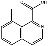 1-Isoquinolinecarboxylic acid, 8-methyl- 结构式