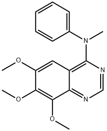 6,7,8-Trimethoxy-N-methyl-N-phenylquinazolin-4-amine 结构式