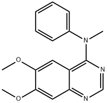 6,7-Dimethoxy-N-methyl-N-phenylquinazolin-4-amine 结构式