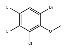 1-溴-3,4,5-三氯-2-甲氧基苯 结构式