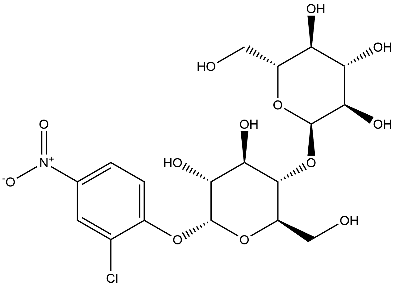 α-D-Glucopyranoside, 2-chloro-4-nitrophenyl 4-O-α-D-glucopyranosyl- 结构式