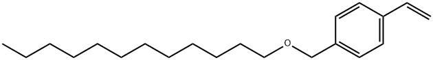 1-[(十二烷基氧基)甲基]-4-乙烯基苯 结构式