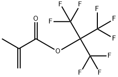 2,2,2-Trifluoro-1,1-bis(trifluoromethyl)ethyl 2-methyl-2-propenoate 结构式