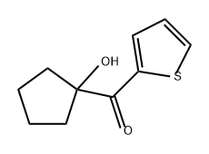 Methanone, (1-hydroxycyclopentyl)-2-thienyl- 结构式