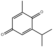 2,5-Cyclohexadiene-1,4-dione, 2-methyl-6-(1-methylethyl)- 结构式