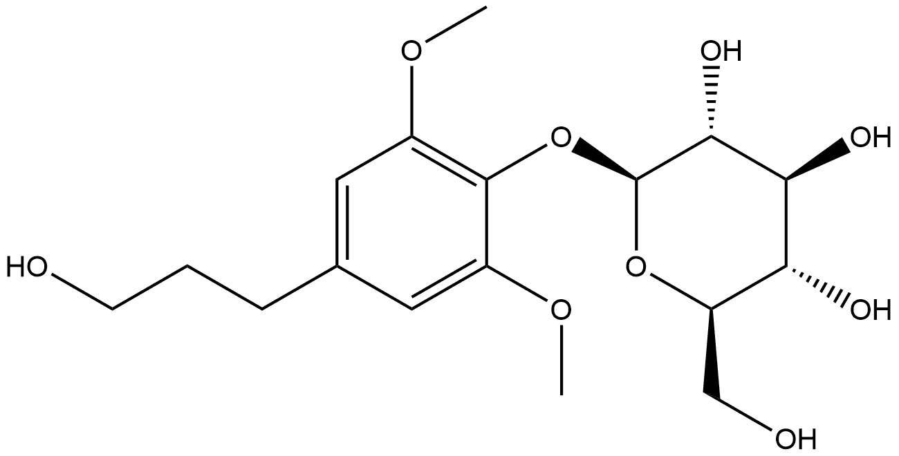二氢丁香苷 结构式