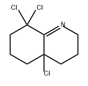 Quinoline, 4a,8,8-trichloro-2,3,4,4a,5,6,7,8-octahydro- 结构式