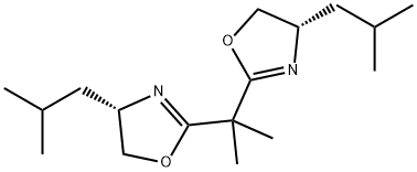 (4S,4'S)-2,2'-(丙烷-2,2-二基)双(4-异丁基-4,5-二氢恶唑) 结构式