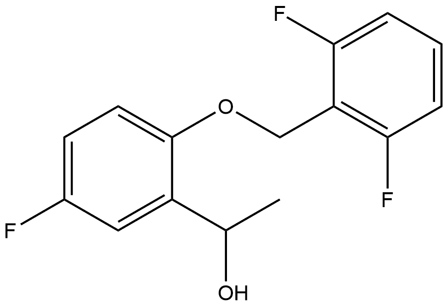 2-[(2,6-Difluorophenyl)methoxy]-5-fluoro-α-methylbenzenemethanol 结构式