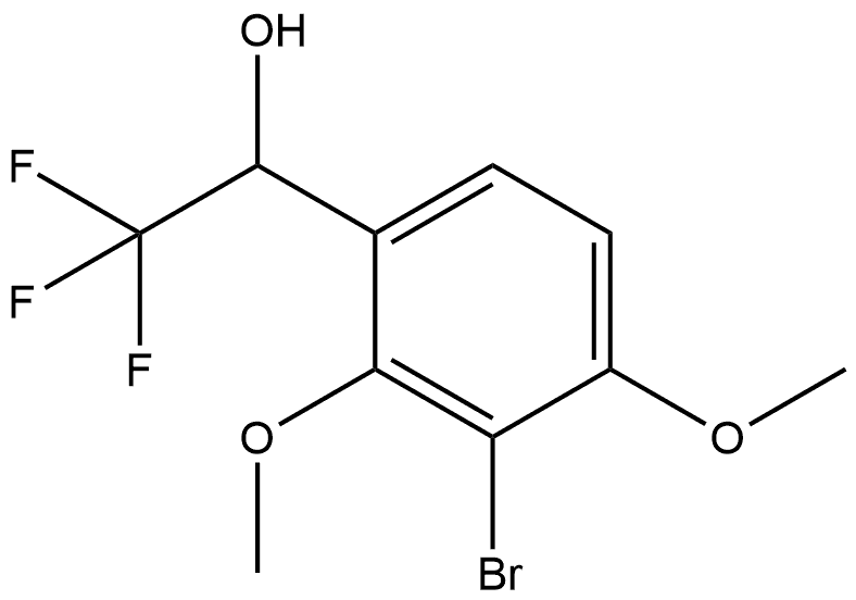 3-Bromo-2,4-dimethoxy-α-(trifluoromethyl)benzenemethanol 结构式