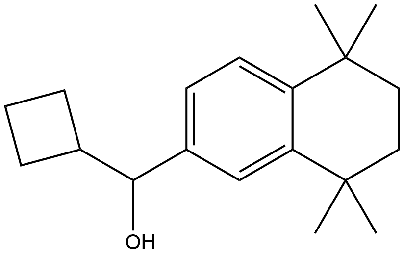 α-Cyclobutyl-5,6,7,8-tetrahydro-5,5,8,8-tetramethyl-2-naphthalenemethanol 结构式