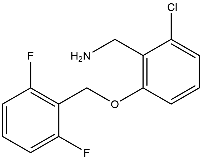 2-Chloro-6-[(2,6-difluorophenyl)methoxy]benzenemethanamine 结构式