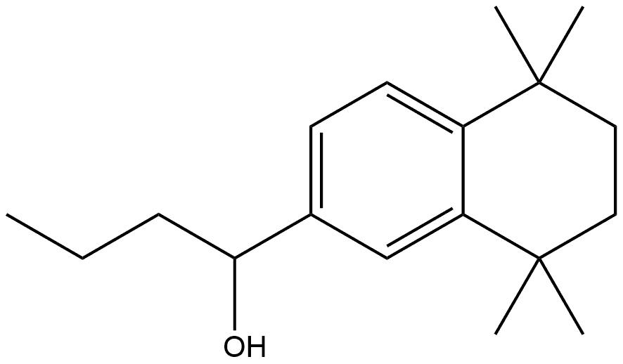5,6,7,8-Tetrahydro-5,5,8,8-tetramethyl-α-propyl-2-naphthalenemethanol 结构式