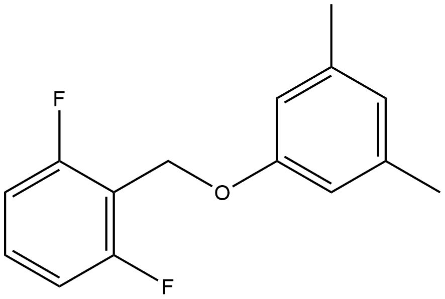 2-[(3,5-Dimethylphenoxy)methyl]-1,3-difluorobenzene 结构式