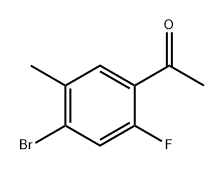 1-(4-溴-2-氟-5-甲基苯基)-乙酮 结构式