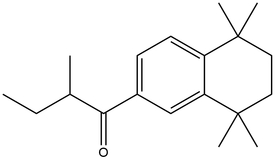 2-Methyl-1-(5,6,7,8-tetrahydro-5,5,8,8-tetramethyl-2-naphthalenyl)-1-butanone 结构式