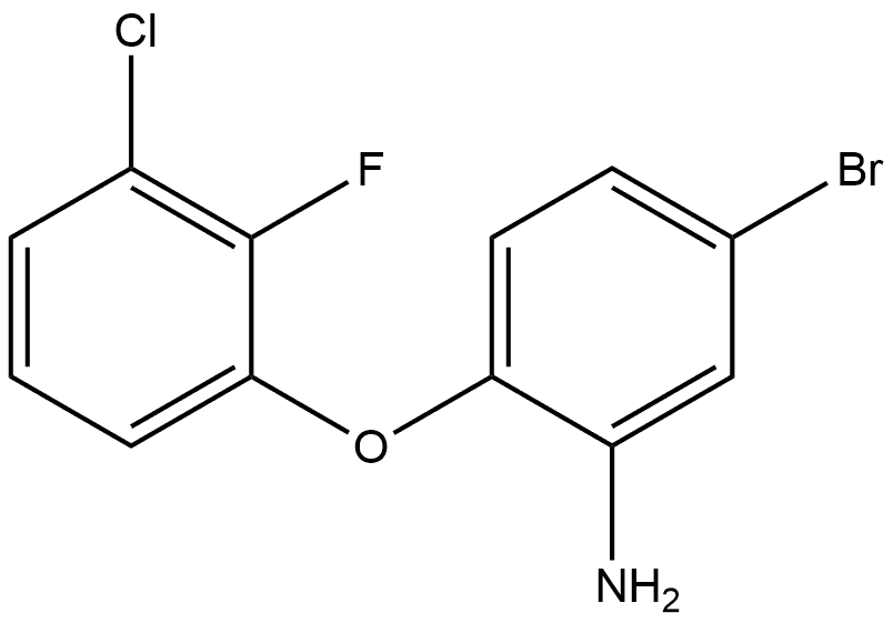 5-Bromo-2-(3-chloro-2-fluorophenoxy)benzenamine 结构式