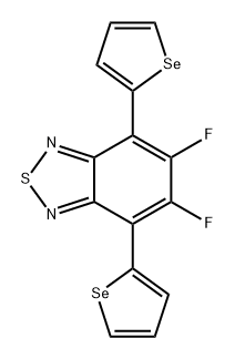 5,6-二氟-4,7-二(硒吩-2-基)苯并[C][1,2,5]噻二唑 结构式