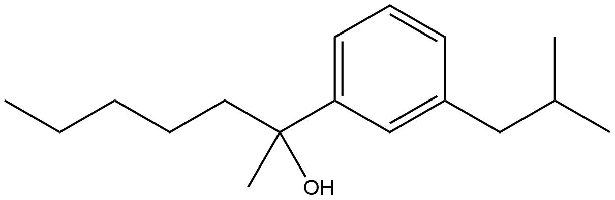 α-Methyl-3-(2-methylpropyl)-α-pentylbenzenemethanol 结构式