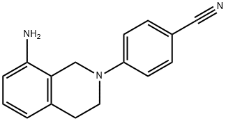 Benzonitrile, 4-(8-amino-3,4-dihydro-2(1H)-isoquinolinyl)- 结构式