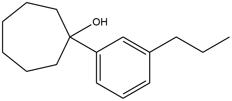 1-(3-Propylphenyl)cycloheptanol 结构式