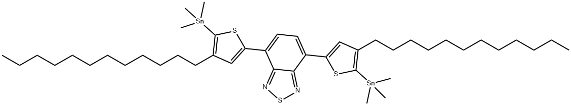 2,1,3-Benzothiadiazole, 4,7-bis[4-dodecyl-5-(trimethylstannyl)-2-thienyl]- 结构式