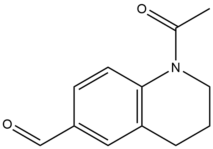 1-乙酰-1,2,3,4-四氢喹啉-6-羧酸 结构式